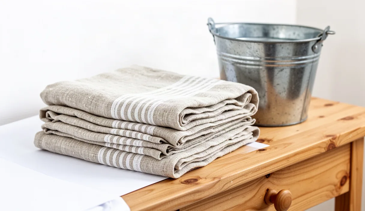 Washing and Softening Heavy Linen Tea Towels at Home